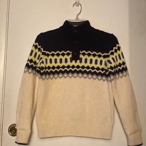 Boys Size 10 GAP Fair Isle Sweater